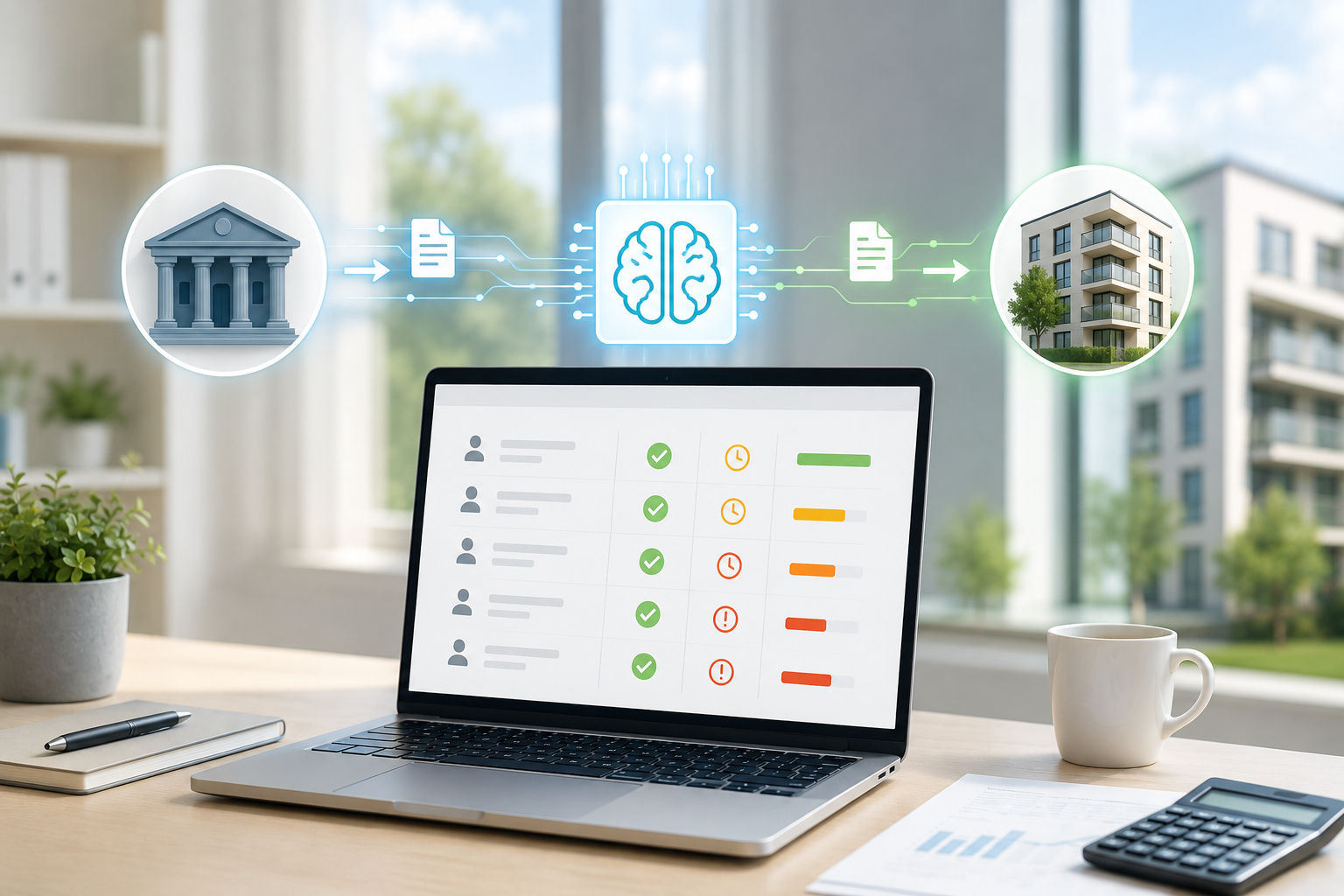 Mieter-Zahlungsmanagement Dashboard – automatischer Kontoabgleich der Mietforderungen